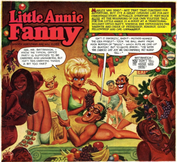 A panel from Playboy's "Little Annie Fanny."
